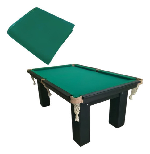 Tecido Pano Verde Mesa Bilhar Sinuca Snooker 2,50x1,50 0