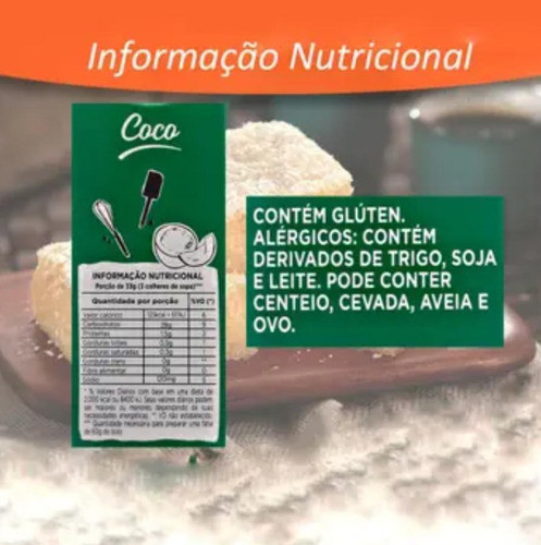 Mistura Para Bolo Coco União 400gr - Com 2 1