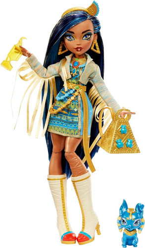 Monster High Muñeca Cleo De Nile Con Accesorios Y Mascota 0