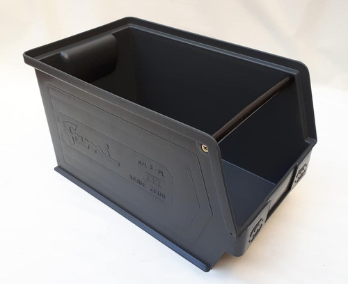 Gaveta Plastica Apilable Reforzada  Cajon Contendor Cajon Exhibidor35 X 20 X 20  Negro 0