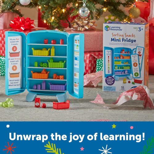 Learning Resources Sorting Snacks Mini Fridge Juego De Mesa 1