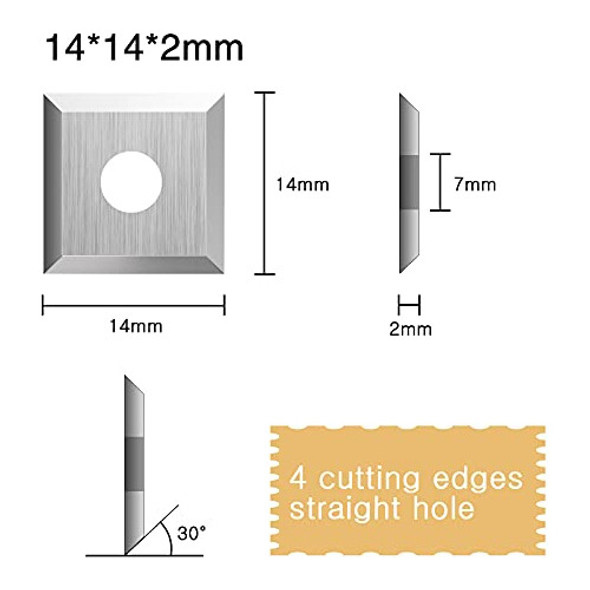 10 Insertos Cortadores Carburo De Tungsteno P/torno Madera 1