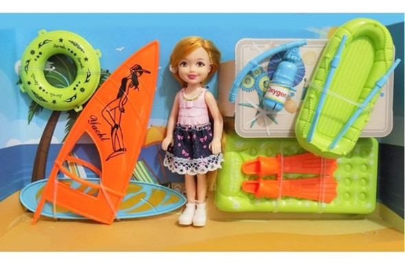 Muñeca Articulada Con Accesorios De Playa Juguete Para Niñas 1