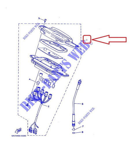 Tablero De Yamaha Crypton 105 5av-h3510-00 Original 1
