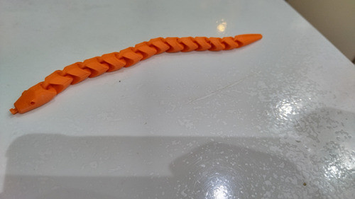 Juguete Serpiente Impresa 3d 1