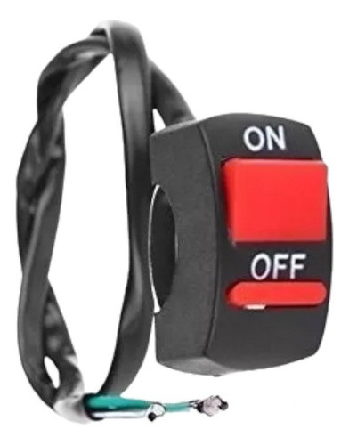 Ficha Tecla Boton Switch Interruptor On/off Para Faros Moto 0