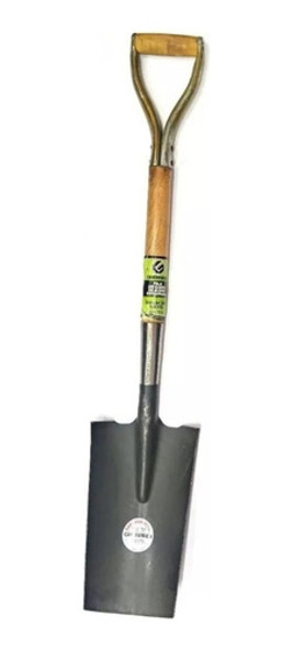 Pala Punta Hierro Estampada Cabo Madera Profesional Gherardi 0