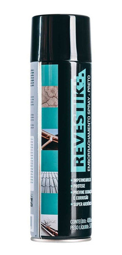 Borracha Líquida Preta Em Spray 400ml Revestik 0