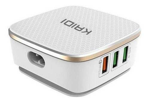Hub Carregador Tomada Kaidi 6 Usb Turbo Auto Id 7a Celular 1
