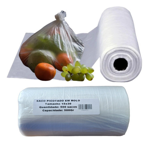 Bobina Picotada Resistente 15x30 Rolo 500un Normal Leve 0