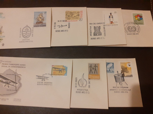 Lote 19 Sobres Primer Día Argentina. Año 1969 0