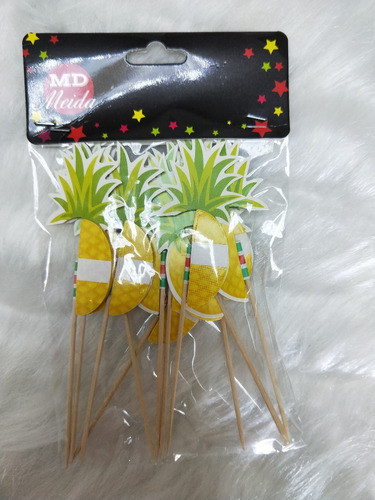 Enfeite Drink/bebidas/coquetel Abacaxi No Palito C/24 1