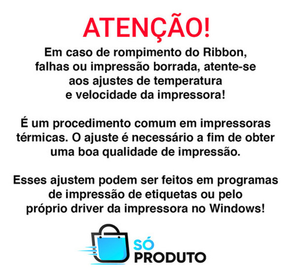 Ribbon Cera 110x74 1un Inkanto Zebra Elgin Postek Argox 1