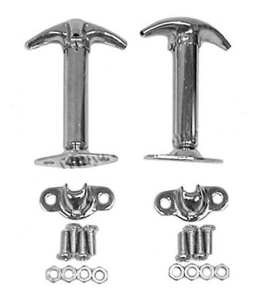 T W Juego Ganchos Cierre De Capot Mb Gpw Cj Ika Jeep Willys 0