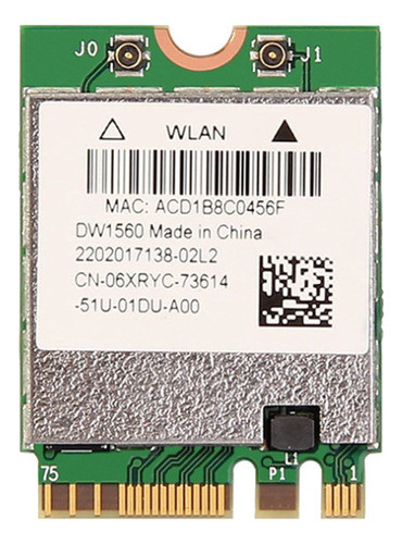 . Adaptador Wifi Bcm94352z Dw1560 M.2 Placa Sem Fio 0