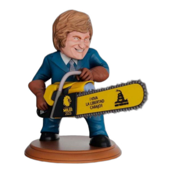 Figura Muñeco Javier Milei 3d Con Motosierra 17cm  Lla 0