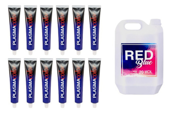 Tinturas Plasma 12 U + Crema Oxidante Vol 20  X 2 Litros 0