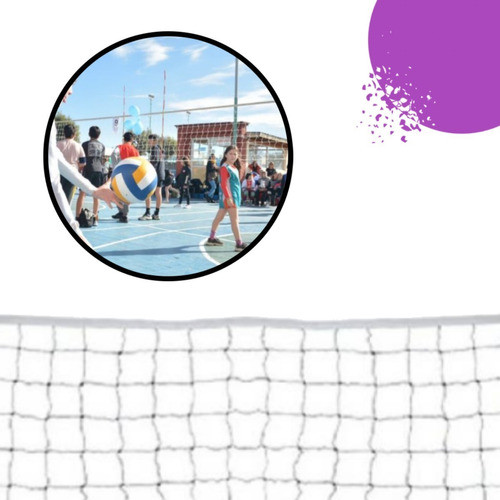 Red De Voley Larga 25mts Ideal Para Minivoley Escuelas Club 0