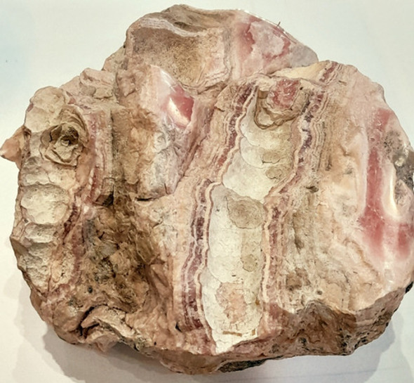 Rodocrosita Rosa Del Inca En Bruto Negativo De Estalactita 0