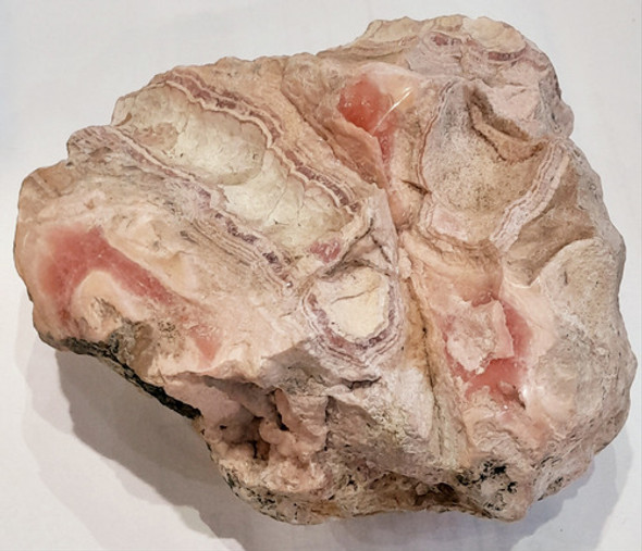 Rodocrosita Rosa Del Inca En Bruto Negativo De Estalactita 1