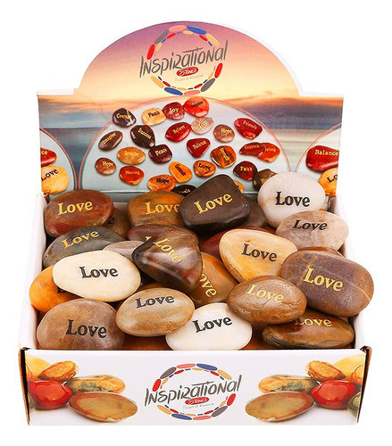 Rockimpact 50pcs Love Love Stone Engraved Rocks Inspirationa 0