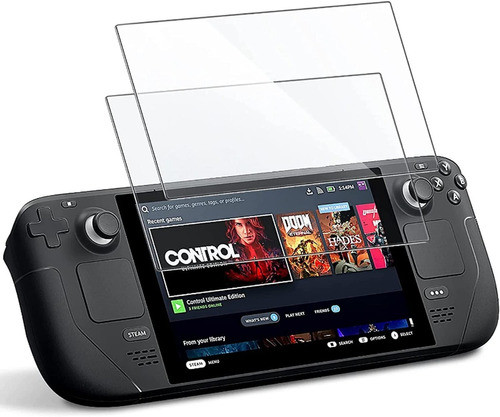 2x Película De Vidro Steam Deck Proteção Riscos Temperado 0
