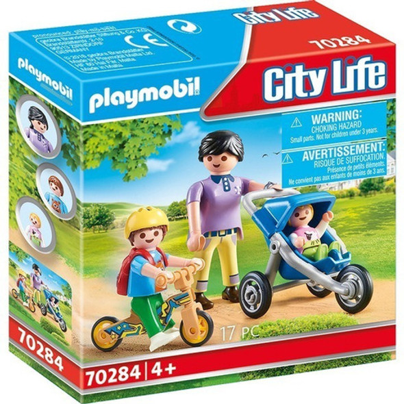 Playmobil 70284 City Life Mamá Con Niños En Vehículos 0