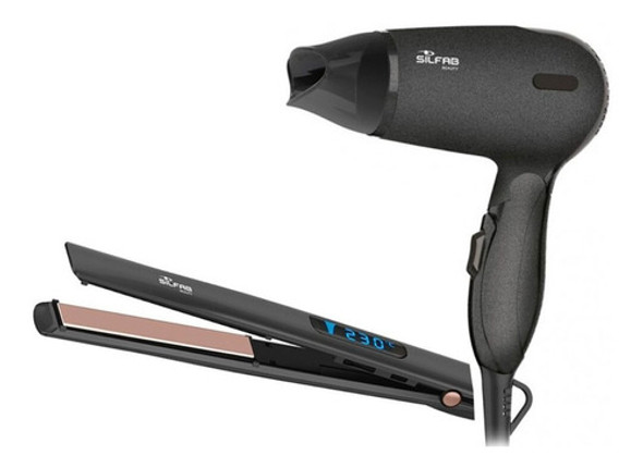 Combo Silfab Planchita De Pelo 230º  + Secador Pelo 1200w 0 Combo Silfab Planchita De Pelo 230º  + Secador Pelo 1200w 0