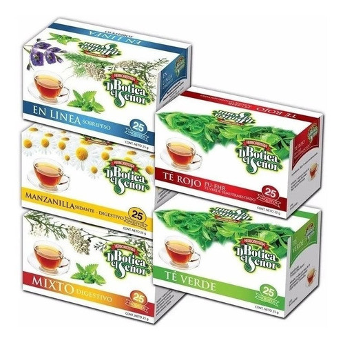 Té Adelgazante X 25 Unidades Pack 5 Cajas 0