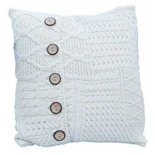 Funda De Cojín De Punto Aran Irlandés De Lana Saol Fundas De 0