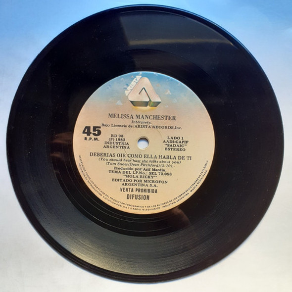 Vinilo Simple - Melissa Manchester (corriendo Hasta El Final 1