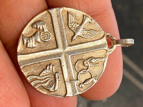 Colgante Medalla Plata 925 Imagen 4 Sacramentos Unisex Luli 1