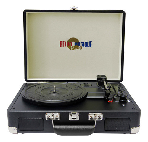 Tocadiscos Bandeja De Vinilo Retro Musique Kxrm19 Bt Fm 0