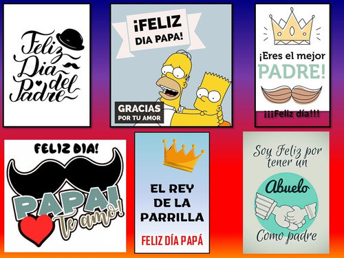 Tarjetas Dia Del Padre. Pdf. P/imprimir. 18u. C3 0