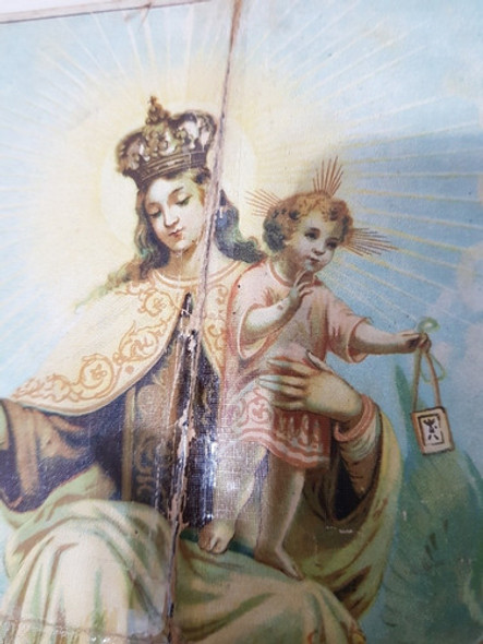 Antigua Imagen De La  Virgen Del Carmen 0