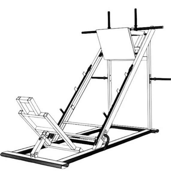 Projeto De Construção Aparelho De Academia - Leg Press 45° 0
