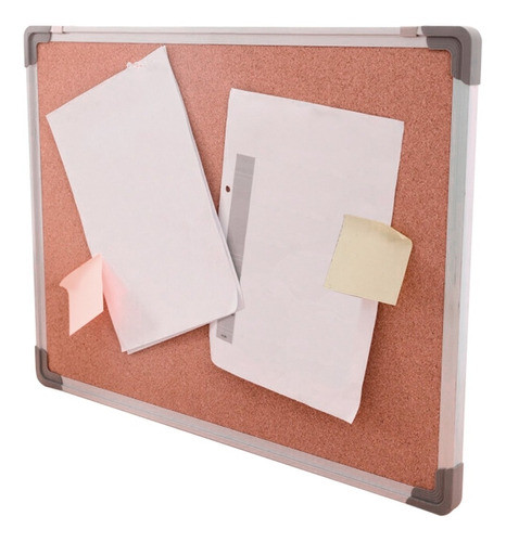 Pizarra Pizarron Corcho Marco Aluminio Colgante 50x70 Cm Ax® 0