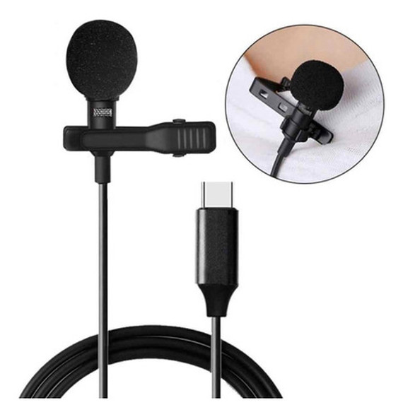 Microfone De Lapela Tipo C Para Samsung Xiaomi motorola 0