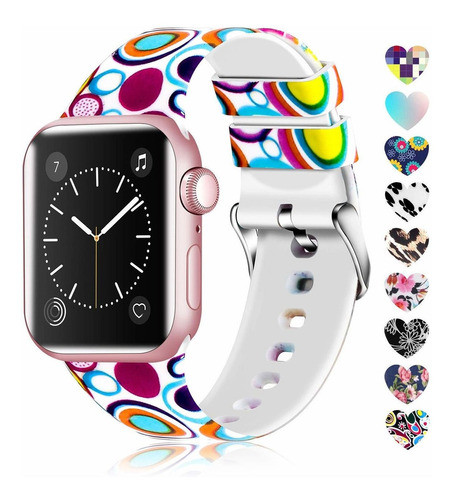 Malla Silicona Para Apple Watch (42/44mm) Lwsengme [dwmn4mj] 0
