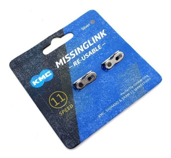 Eslabón Enganche Cadena Missing Link Bici Kmc Cl555r 11 Vel 0