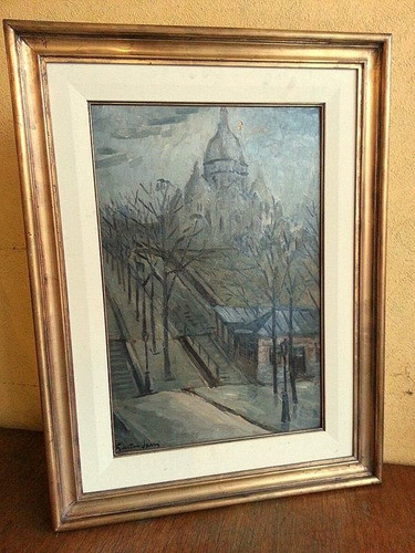 Hermoso Cuadro Oleo Sobre Carton Gaston Jarry Paris 1921 0