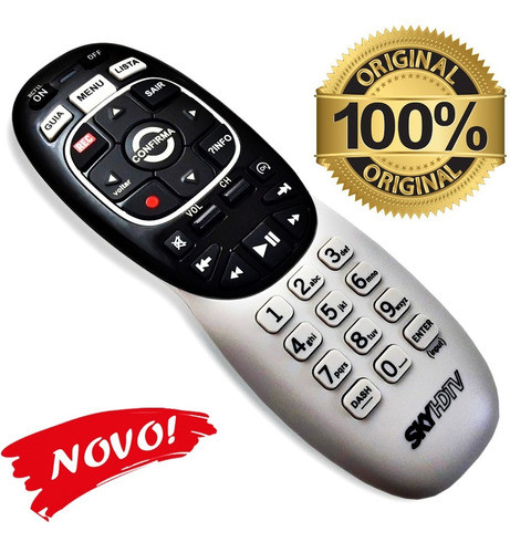 Controle Remoto Sky Media Center Slim Hd Rc71l Hdtv Original 0