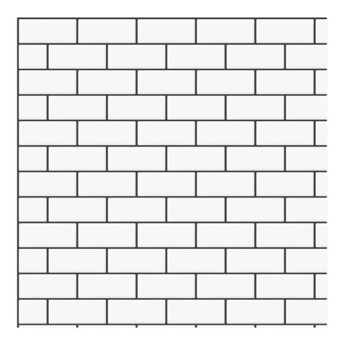 Papel Adhesivo Azulejo S/relieve Subway Blanco 60 Cm 1