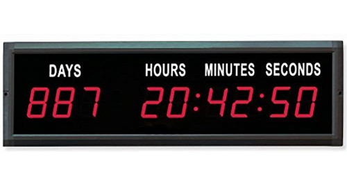Ue Electronico 18 Colores Rojo Reloj Led Cuenta Regresiva C 0