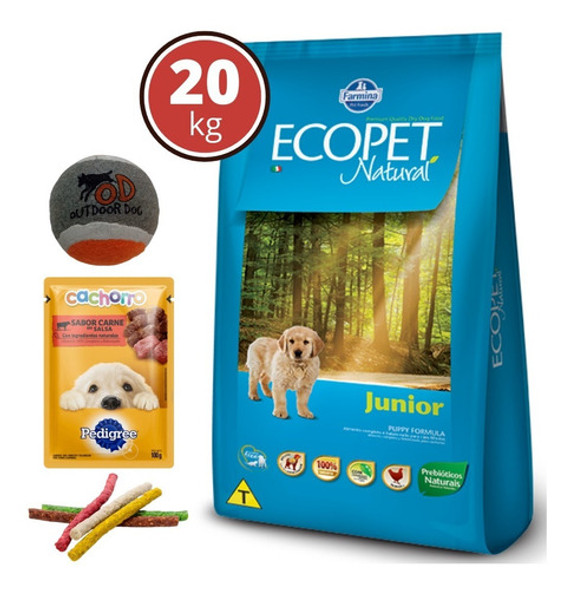 Alimento Perro Ecopet Cachorro 20kg + Regalo + Envio 1 Alimento Perro Ecopet Cachorro 20kg + Regalo + Envio 1