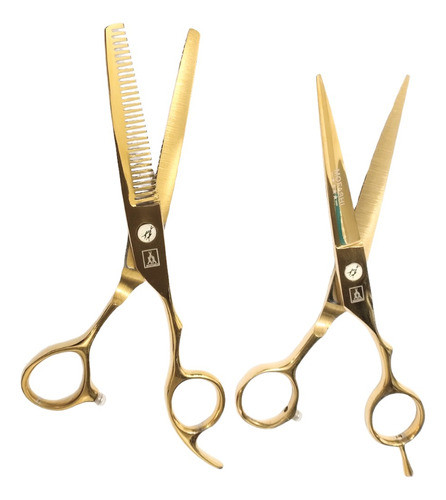 Kit De Tesouras Mofashi 2 Peças Laser + Desfiadeira 0