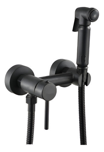 Monocomando Ducha Higiénica Negro Mate 10cm Fym 5 Años Gtia 0