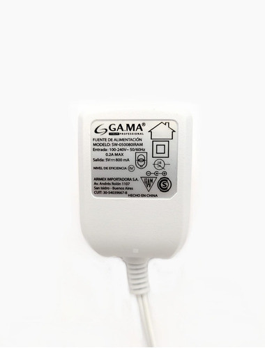 Fuente Cargador Depiladora Gama Skin Lady Pro Go 5v 0