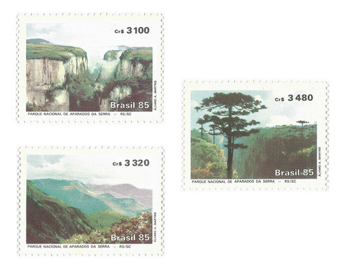 Série Completa Selo 1482-1484 Flora Parque Aparados Da Serra 0