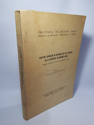 Antiguo Libro Congreso Historia De Pueblos Bs As Mag 56624 0